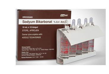 DROGSAN SODYUM BIKARBONAT 84 MG/ML IV. ENJEKSIYONLUK COZELTI, 10 ML 10 AMPUL